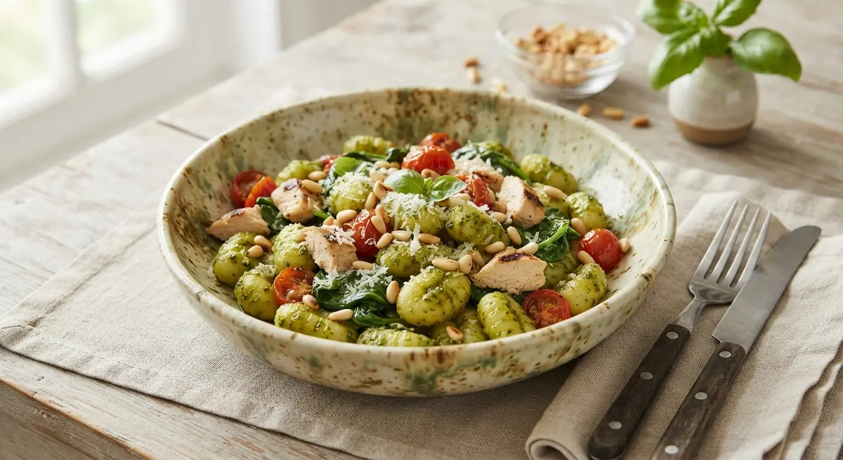 Chicken Pesto Pine Nut Gnocchi